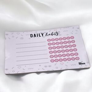 NWT M.C. Squares Self-Care Daily Habits Tracker Reusable Adhesive Dry Erase